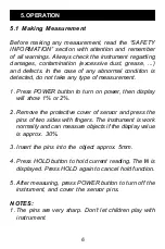 Предварительный просмотр 7 страницы Minipa MWD-14A Instruction Manual