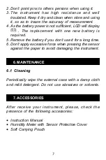 Предварительный просмотр 8 страницы Minipa MWD-14A Instruction Manual