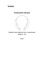 Miniso BT-551 Instruction Manual предпросмотр