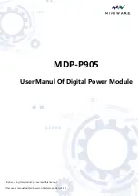 Preview for 1 page of MINIWARE MDP-P905 User Manual