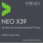 Minix NEO X39 User Manual preview