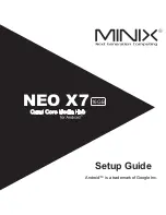 Minix NEO X7 Setup Manual preview