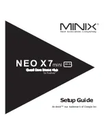 Minix NEO X7mini Setup Manual preview