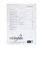 Предварительный просмотр 3 страницы Minka-Aire F601 Acero Instruction Manual