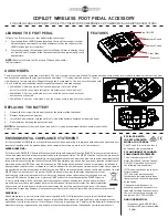 MINN KOTA FOOT PEDAL Manual предпросмотр