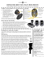 Предварительный просмотр 3 страницы MINN KOTA i-PILOT MICRO REMOTE Instruction Sheet