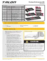 Preview for 1 page of MINN KOTA Talon Pontoon Performance Kit Manual