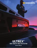 MINN KOTA ULTREX Owner'S Manual preview