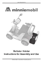 minniemobile Rollator Holder Instructions For Assembly And Use preview