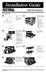 Предварительный просмотр 1 страницы MINOLTA-QMS 2560 Installation Manual