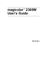 Предварительный просмотр 1 страницы MINOLTA-QMS Magicolor 2300W User Manual