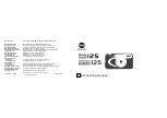 Minolta 125 Instruction Manual preview