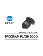 Предварительный просмотр 1 страницы Minolta 5200I PROGRAM FLASH Manual