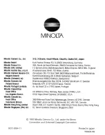 Preview for 40 page of Minolta 5XI 2 Manual