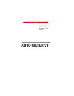 Preview for 1 page of Minolta AUTO METER VF Manual