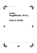 Preview for 1 page of Minolta Color PageWorks Pro L User Manual