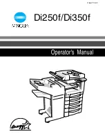 Minolta Di250f Operator'S Manual предпросмотр