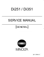 Minolta Di251 Service Manual preview