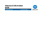 Minolta Di470 Advanced Information preview