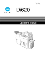 Minolta Di520 Operator'S Manual preview