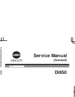 Minolta Di850 Service Manual preview