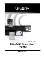 Minolta DiMAGE Scan Multi PRO AF-5000 Instruction Manual preview