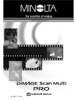 Minolta DIMAGE SCAN MULTI PRO Hardware Manual предпросмотр