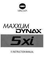 Предварительный просмотр 1 страницы Minolta Dynax 5xi Manual