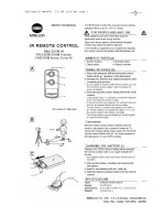 Preview for 1 page of Minolta FREEDOM ACTION ZOOM 90 - IR REMOTE CONTRO LRC-3 Manual