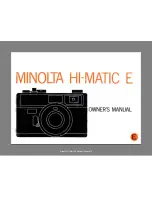 Minolta Hi-Matic E Owner'S Manual предпросмотр