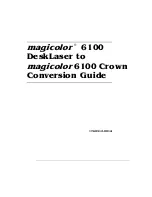 Minolta MAGICOLOR 6100 User Manual preview