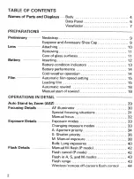 Предварительный просмотр 4 страницы Minolta Maxxum Dynax 3xi Instruction Manual