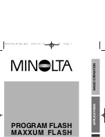 Minolta MAXXUM FLASH 2500 Instruction Manual preview