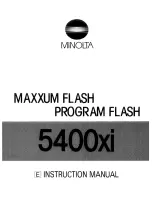 Предварительный просмотр 1 страницы Minolta MAXXUM FLASH 5400XI Manual