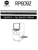 Minolta RP609Z Operator'S Manual preview