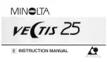 Minolta VECTIS 25 Manual preview