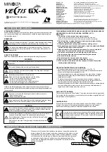 Minolta VECTIS GX-4 Instruction Manual preview