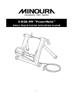 Предварительный просмотр 1 страницы MINOURA E-RDA-1050R-POWERMATIC Instruction Manual