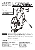 MINOURA LiveRide FG220 Instruction Manual preview