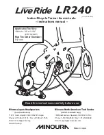 MINOURA liveride lr240 Instruction Manual предпросмотр