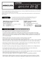 MINOURA LiveRide LST9200 Instruction Manual preview