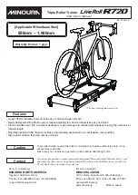 Preview for 1 page of MINOURA LiveRoll R720 Instruction Manual