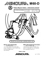 Предварительный просмотр 1 страницы MINOURA M60-D Instruction Manual