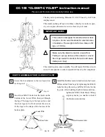 MINOURA P-60 CLOSET-CYCLIST Manual preview