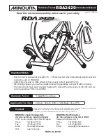 Preview for 1 page of MINOURA RDA2429 Instruction Manual