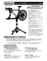 MINOURA RS-1600 Instruction Manual preview