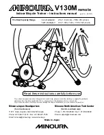 MINOURA V130M Instruction Manual предпросмотр