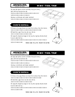 MINOURA W-300 TOOL TRAY Manual preview