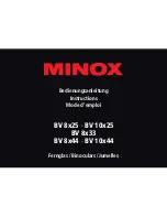 Minox BV 10x25 Instructions Manual preview