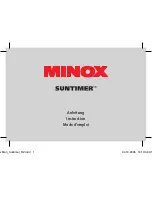 Preview for 1 page of Minox SUNTIMER Instruction